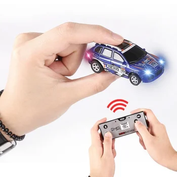 1:64 סימולציה מיני 2.4 g ארבע דרך שלט רחוק לרכב פופ יכול פחית קולה חשמלי מירוץ מכונית לילדים דגם צעצוע מתנות