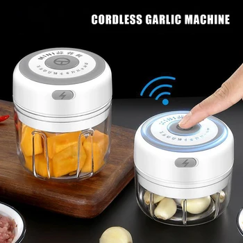 100 /250ML חשמלי מעבד מזון בלנדר שום בצל מגרסה משולבת אלחוטית קלת משקל משק הבית גאדג ' טים למטבח