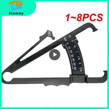1~8PCS להגדיר את שומן הגוף Caliper שומן הגוף הבוחן Skinfold מדידה קלטת עם תרשים המדידה שמן caliper גוף בריאות כלי