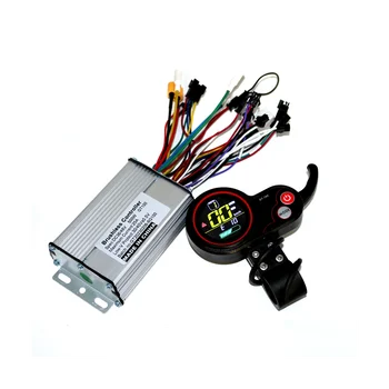 36V/48V 350W BLDC קורקינט חשמלי Controller E-Bike Brushless מהירות הנהג צג LCD סט אחד