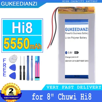 5550mAh GUKEEDIANZI סוללה Hi8 (2הקו) במשך 8 9 אינץ ' 9ס מ Tablet PC עבור CHUWI Hi8Pro Xv8 DVD DVR Bateria עם כלים בחינם