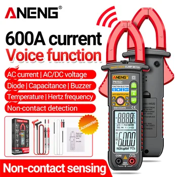 ANENG PN102+ מודד 600A הנוכחי גבוה מד האנרגיה בדיקת שנאי מלחציים הביתה שליטה קולית אוטומטית תצוגה בטווח למדוד כלי