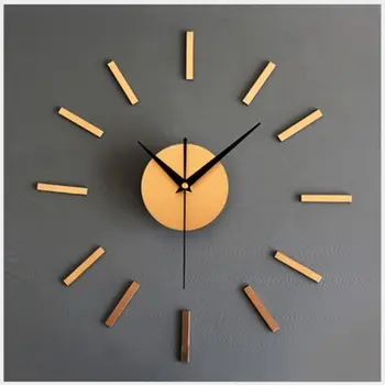 DIY אקריליק על שתיקה שעון קיר פשוט המודרני סלון בשילוב שעון ואביזרים לקישוט
