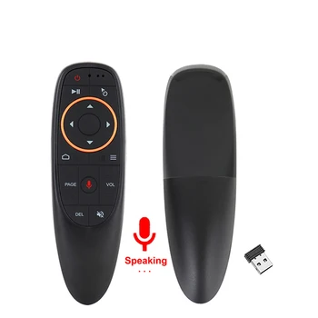 G10S PRO הקול שלט רחוק 2.4 G Wireless אוויר עכבר IR לומד ג ' ירוסקופ בקר למחשב אנדרואיד תיבת הטלוויזיה X96 Tanix W2 X96Q