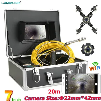 GAMWATER אלחוטית WiFi צינור ביקורת מצלמת וידאו עמיד למים HD 1000TVL ניקוז ביוב, צינור תעשייתי מערכת אנדוסקופ