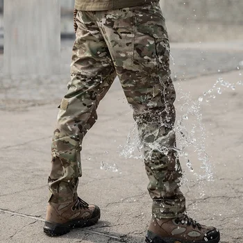 Mens אצן טקטי מכנסיים הסוואה צבאיים מטען טרנינג חופשי הסוואה מזדמנים מכנסיים מים הוכחה מכנסיים מכנסיים tacticos