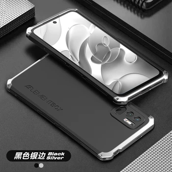 Shockproof אלומיניום מתכת טלפון לxiaomi פוקו M3 Pro 5G Redmi Note 10 5G 6.5 ס 