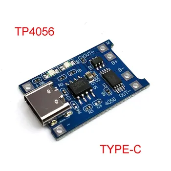 TP4056 סוג c-USB 5V 1A מטען סוללה 18650 ליתיום מודול טעינה לוח עם הגנה כפולה פונקציות 1A Li-ion