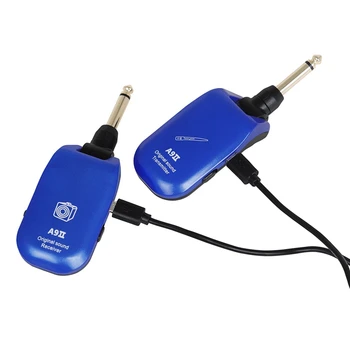 UHF אלחוטי כלי נגינה סקסופון מיקרופון אלחוטי מקלט משדר 20M טווח Plug And Play נהדר עבור חצוצרות.