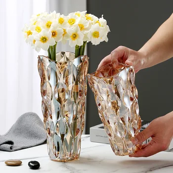 אגרטלי זכוכית עבור סידורי פרחים בעיצוב הבית שולחן אגרטל קישוט הבית אבזרים מודרניים