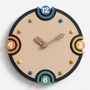 ביליארד מודרניות שעון קיר אסתטית צבעונית הידיים המקורי שעוני קיר אמנות ייחודית קוורץ אלגנטי ומסוגנן Horloge עיצוב הבית