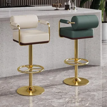 הנורדית המודרנית האוכל כיסאות מתכת הסלון ארגונומי השינה לסובב איפור להירגע Taburetes דה בר הרהיטים בסלון
