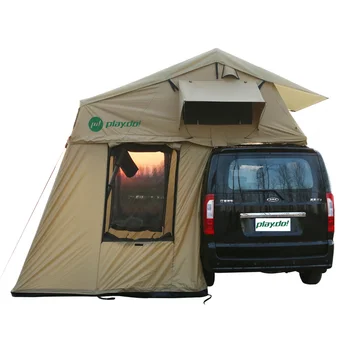 חם למכור קמפינג נסיעות אוטומטי חאקי 3-4 אדם רכב 4*4 אלומיניום גג האוהל.
