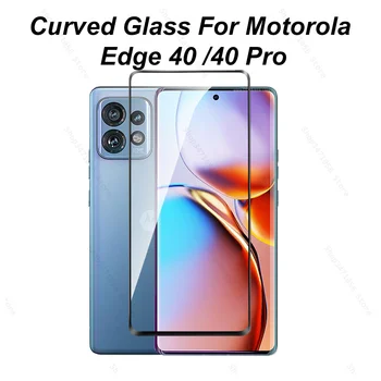 מעוקל זכוכית מחוסמת עבור Motorola קצה 40 Pro 5G מגן מסך למוטו רולה Edge40 Edge40Pro 40Pro 2023 ברור זכוכית מגן