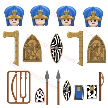 מצרית עתיקה הנובי חיילים חינוכי דמויות פעולה של בניין אוסף צעצועים מתנה לחג המולד לילדים N321 N316