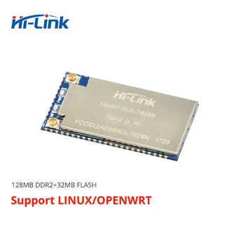 משלוח חינם סדרתי UART מוטבע אלחוטית wifi mt7628 openwrt מודול RAM128m פלאש 32M רנט נתב מודול HLK-7628N 300Mbp