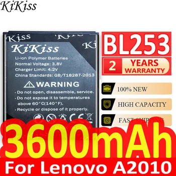 נשקי לי קיבולת גבוהה 3600mAh החלפת BL253 טלפון נייד Battery For Lenovo A2010 A1000 A1000m 1000 סוללה נטענת