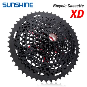 שמש XD מבנה אופניים קלטת 12 מהירות 9T-50T שחור אופני הרים עוצרת אותם 12V עבור Sram XD freehub GX נשר XX1 X01